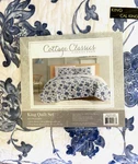 Brand New 3 Piece Blue / White King Quilt Set - Cottage Classics Collections. Fixed Price $69.00.
