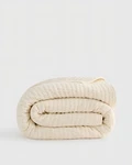 Quince European Linen Cotton Stitch Quilt Only King Cali Ivory Msrp $169.90. Fixed Price $99.99.