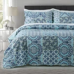 Kasentex Country-chic Printed Pre-washed Quilt Bedding Set Microfiber Fabric. Fixed Price $37.83.