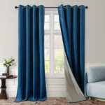 Homeideas Full Blackout Velvet CURTAINS,52 X 96 Inch Room Darkening Thermal I.... Fixed Price $60.74.