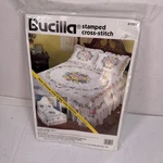 Bucilla Floral Garden 90X Stamped Cross Stitch Quilt Kit #41061. Fixed Price $53.97.