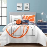 Lush Decor Basketball Game Reversible Quilt Queen Size 5 Piece Set, Full/quee.... Fixed Price $150.73.