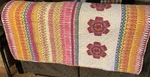 Mudhut Small Quilt Boho Flowers 47X31 Reversible Lap Blanket Preowned. Fixed Price $29.99.