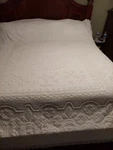 Vintage Bates George Washington's Choice White Chenille Bedspread Full 86" X 102. Fixed Price $44.99.