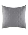 Vera Wang Luster Quilted Gray Standard Pillow Shams New In Package Set Of 2. Fixed Price $24.99.