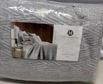 Hotel Collection Lateral Coverlet Quilted Full Queen Gray 100% Cotton Shell $300. Fixed Price $89.99.