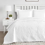 Luxury White Microfiber Queen Quilt Set - Machine Washable Bedding Collection. Fixed Price $42.70.