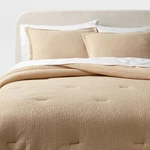 Washed Waffle Weave Comforter And Sham Set - Threshold. Fixed Price $43.99.