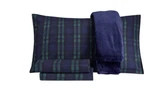 Sanders Holiday Microfiber 5 Pc Full Sheet Set With Throw Bedding. Fixed Price $40.50.