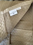 Sferra Bari - Taupe Diamond Piqu Pattern Coverlet Queen Size 96 X100. Fixed Price $450.00.