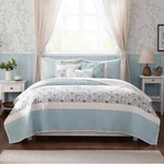 The Madison Park Dawn 6 Piece Cotton Percale Reversible Quilt Set Full/queen. Fixed Price $119.99.