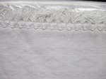 Portugal White Matelasse Fringe Diamond Coverlet - King. Fixed Price $149.99.