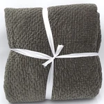 Pottery Barn Cross Stitch Velvet Quilt Loden Full Queen Reversible New. Fixed Price $199.99.