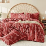 Terracotta Full Comforter Set, Elegant Floral Print Bed Bag 7 Pieces, Ultra. Fixed Price $69.99.