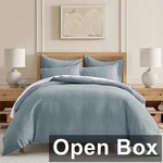 Levtex Home 3 Piece Cloud Waffle King/cal Comforter Set, Chambray. Fixed Price $114.02.
