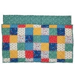 The Pioneer Woman Teal Pieced Patchwork 2-PIECE Cotton Pillow Sham Set, King. Fixed Price $34.88.