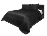 Lionel Richie Home Collection Coverlet Set + 2 Shams Full/queen Black. Fixed Price $80.00.