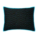 2 Shams - Pillowfort Black Blue Triangle Stitch Standard Cases Geometric. Fixed Price $14.95.