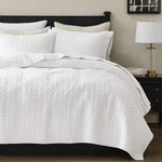 Palassio Cotton Quilt Cal King 3 Piece Bedding Set White Lightweight. Fixed Price $154.99.