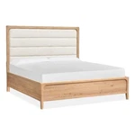 Magnussen Somerset Wood Queen Panel Bed W/upholstered Headboard In Natural. Fixed Price $885.82.
