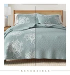 King Quilt Set Great Bay Fenwick Ether Blue New Bag 3 Piece Reversible. Fixed Price $44.99.