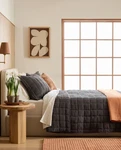 Nwt Quince Organic Airy Gauze Box Quilt Only Twin Charcoal Cotton Retail $129.90. Fixed Price $64.99.