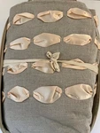 Dransfield & Ross Condotti Queen Duvet Cover Textured Basketweave Apricot Ribbon. Fixed Price $65.64.