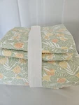 Tommy Bahama Queen Cotton Quilt Set 3 Piece Pineapple Bloom + 2 Standard Shams. Fixed Price $68.00.
