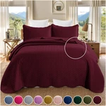 Ultra Soft Bedspread Light Weight Quilt Coverlet Throw Bedding Set All Sizes. Fixed Price $24.99.