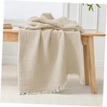 Esterra Muslin Throw Blanket 50X65 Inches Cozy (50"X65") 02 - Neutral. Fixed Price $42.06.
