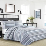Nautica Jettison King Bedding Set 100 Cotton Lightweight Quilt And Shams. Fixed Price $79.95.