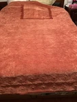 Opalhouse Jungalow Orange Velvet Full/ Queen Coverlet Quilt 1 Sham Sun Stitched. Fixed Price $64.99.