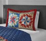 Mainstays Multicolor Prairie Shooting Star Quilt Sham Pillowcase, King 2 Pack. Fixed Price $19.99.