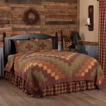 Primitive Queen Quilt Set Red Patchwork Heritage Farms Bedroom Decor Vhc Brands. Fixed Price $219.95.