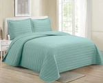 Mk Collection Embossed Modern Quilt Oversized Coverlet Bedspread Set Solid Co.... Fixed Price $28.14.
