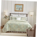 Laura Ashley Home - Quilt Set, Cotton Reversible Bedding With Matching King. Fixed Price $177.99.