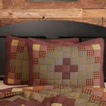 Primitive Standard Sham Red Patchwork Heritage Farms Bedroom Decor Vhc Brands. Fixed Price $25.95.