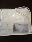 Simply Shabby Chic Twin Cream & White Linen Blend Crochet Trim Duvet Sham Set. Fixed Price $65.00.