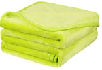 Piccocasa Fleece Blanket Queen Green Yellow Soft Lightweight Microfiber Plus New. Fixed Price $40.00.