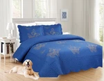 Nena 3PC Heavy Quilt Set Butterfly Gold Stitching Reversible Bedspread. Fixed Price $49.00.