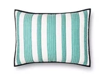 Threshold Teal Woven Stripe Sham 100% Cotton New 20" X 26". Fixed Price $8.00.