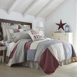 Hatteras Patch Luxury King 120WX105L Cotton Hand Quilting Vhc Brands. Fixed Price $212.46.