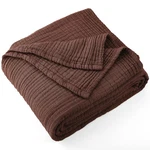 Carriediosa King 100% Cotton Muslin Throw Blanket 108"X90" 4-LAYER Summer. Fixed Price $77.99.