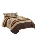 Wpm Western Print King Size Light Weight Quilt Set With Pillow Sham Gold Brow.... Fixed Price $69.17.