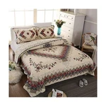 Floral Patchwork Quilt Set Queen Size Authentic Embroidered Stitching Bedspre.... Fixed Price $180.02.