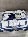 New Brooks Brothers Blue White Anchor Full/queen Quilt Set Muslin Gauze. Fixed Price $98.00.
