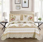 Mk Collection 3PC King/california Oversize Reversible Quilted Bedspread .... Fixed Price $51.76.