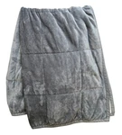 Cuddl Duds Cozy Soft Fleece Blanket 50IN 60IN Gray Reversible Faux Fur Bedding. Fixed Price $24.99.