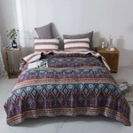 Dada Bedding Southwestern Aztec Bohemian Desert Tribal Quilted Bedspread Set. Fixed Price $90.24.