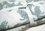 Pottery Barn Blue Motif Shani Floral Tile Reversible Full Queen Coverlet New. Fixed Price $77.00.